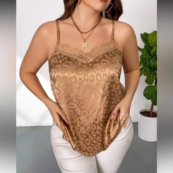 Elegant Pink Lace Cami Top
